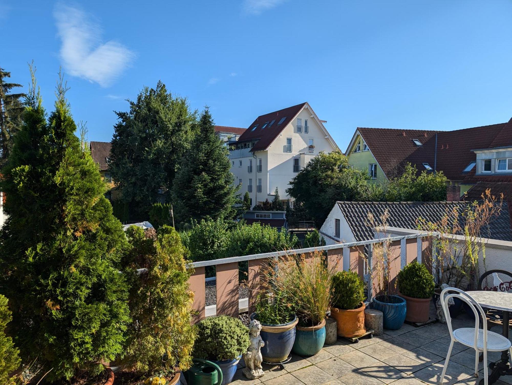 Storchennest - Schoenes, Ruhiges Apartment Mit Sonnenterrasse Tettnang Luaran gambar